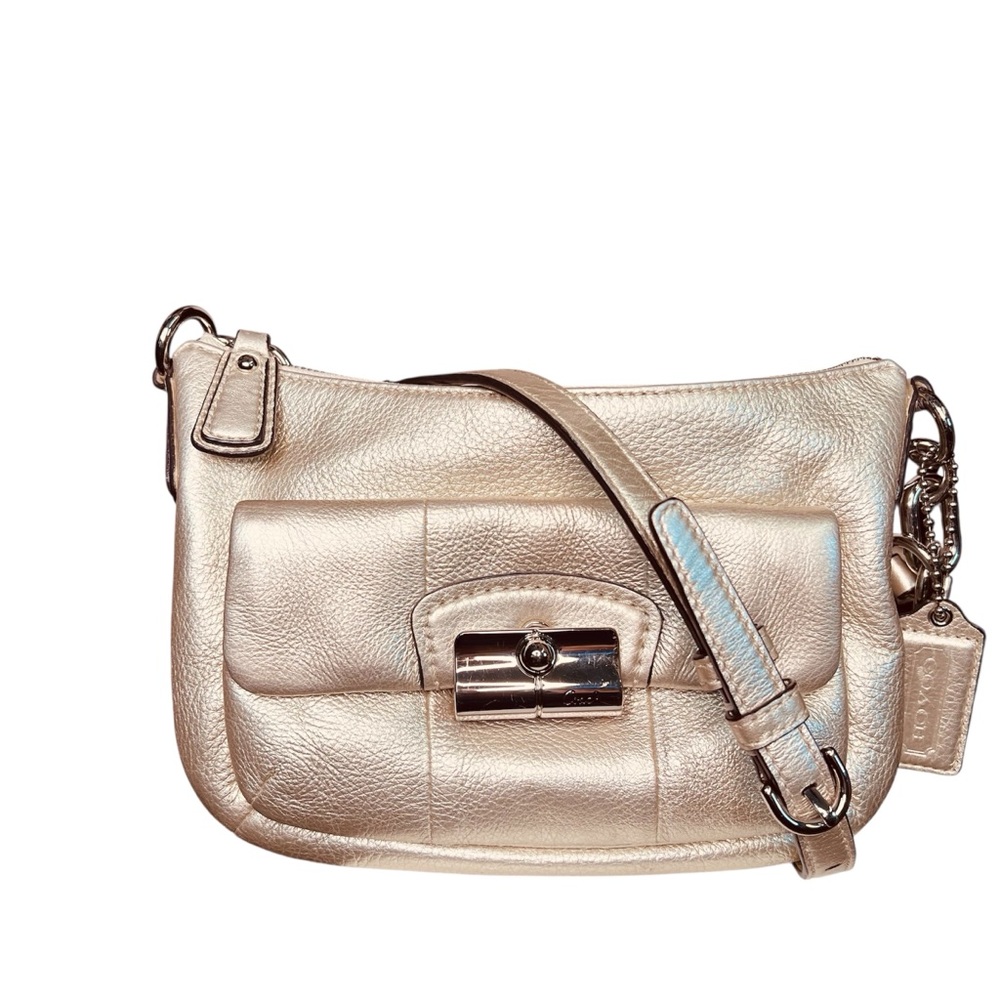 Coach Christine 14771 Champagne Rare Vintage Shoulder Bag